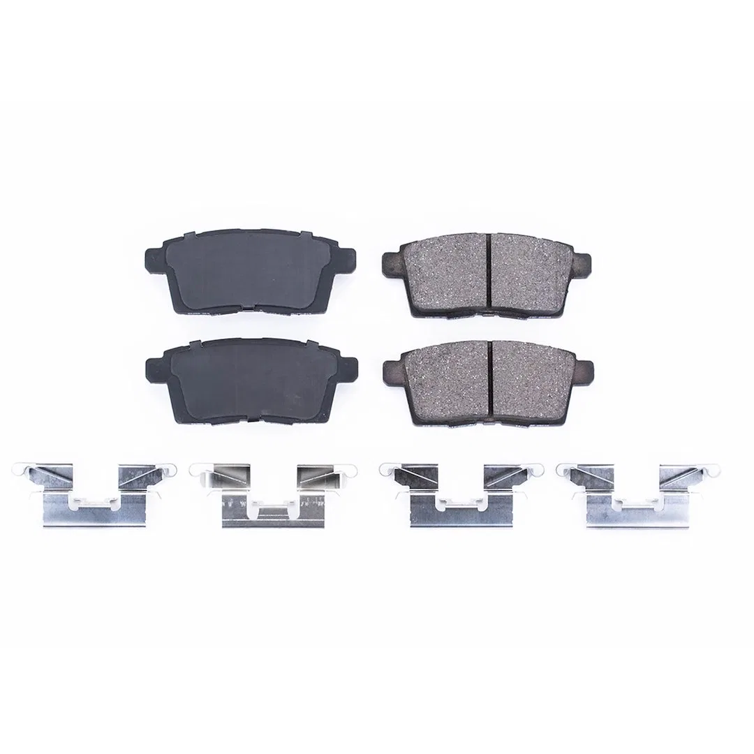 17-1259 – POWERSTOP Brake Pad, FMSI Number D1259 Ceramic Brake Pads Set Of 4 With Stainless Steel Hardware
